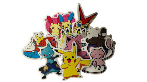 答えてくれた子どもに渡したポケモンのシール